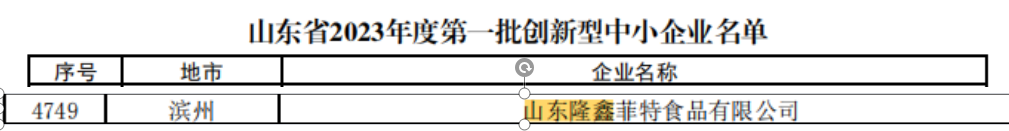 子公司菲特公司榮獲“市級創新性中小企業”稱號